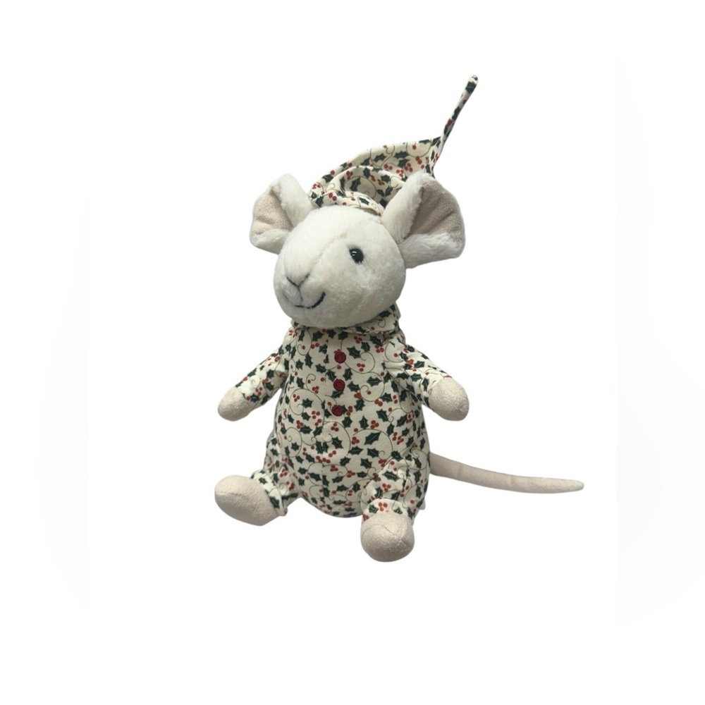 Jellycat London Bedtime Merry Mouse Holly Berry Christmas Pajamas Plush - Picture 2 of 6